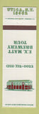 Matchbook Cover - FX Matt Brewery Tour Utica NY