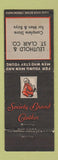 Matchbook Cover - Society Brand Men's Clotehs Leuthold St Clair