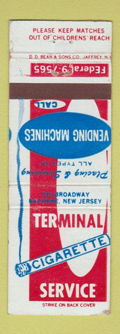 Matchbook Cover - Terminal Cigarette Vending DD Bean