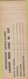 Matchbook Cover - Matchbook Cover Moose Lodge Lockport IL