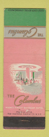 Matchbook Cover - Columbus Hotel Miami FL WEAR