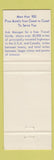 Matchbook Cover - Western Village Motel Gold Beach OR Best Western
