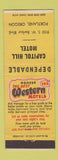 Matchbook Cover - Best Western Capitol Hill Motel Portland OR