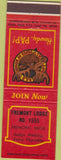 Matchbook Cover - Matchbook Cover Moose Lodge Fremont MI