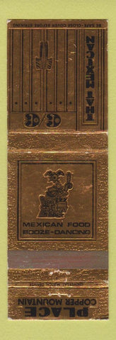 Matchbook Cover - That Mexican Place Copper Mountain Colorado
