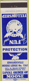 Matchbook Cover - Matchbook Cover Moose Lodge Edwardsville IL