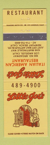 Matchbook Cover - Little Joe's Italian Restaurant Newport Beach CA