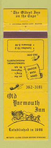 Matchbook Cover - Old Yarmouth Inn Yarmouthport MA