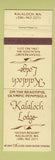 Matchbook Cover - Kalaloch Lodge WA WEAR