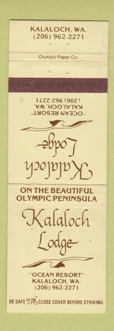 Matchbook Cover - Kalaloch Lodge WA WEAR