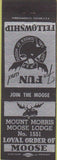 Matchbook Cover - Matchbook Cover Moose Lodge Mount Morris IL