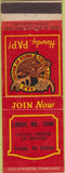 Matchbook Cover - Matchbook Cover Moose Lodge Crosby ND