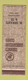 Matchbook Cover - Hart Schaffner Marx Men's Clothes Poughkeepsie NY