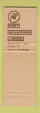 Matchbook Cover - Hart Schaffner Marx Men's Clothes Columbus NE