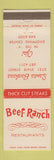 Matchbook Cover - Beef Ranch Santa Barbara CA WEAR