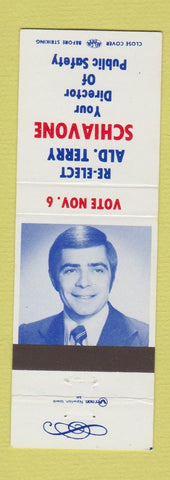 Matchbook Cover - Alderman Terry Schiavone Election