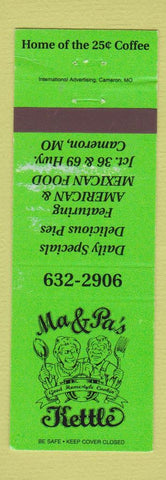 Matchbook Cover - Ma & PA's Kettle Mexican Cameron MO WEAR