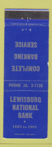Matchbook Cover - Lewisburg National Bank PA?