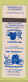 Matchbook Cover - Captain Benjamin's Calabash North Myrtle Beach SC