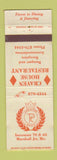 Matchbook Cover - Craven House Restaurant Marshall Junction MO WEAR