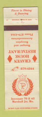Matchbook Cover - Craven House Restaurant Marshall Junction MO WEAR