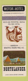 Matchbook Cover - Northlander Hotel Motel Revelstone BC Rogers Pass