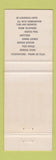 Matchbook Cover - Northlander Hotel Motel Revelstone BC Rogers Pass