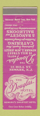 Matchbook Cover - Douglas Hotel Newark NJ