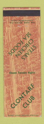 Matchbook Cover - Clontare Club