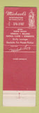 Matchbook Cover - Michael's Restaurant Worthington MN WEAR