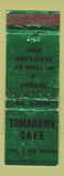 Matchbook Cover - Tomahawk Cafe Cleveland OH WEAR