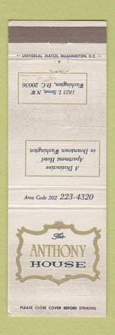 Matchbook Cover - Anthony House Washington DC WEAR