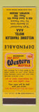 Matchbook Cover - Best Western Welcome Traveler Motel Newport OR