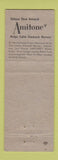 Matchbook Cover - Amitone Stomach Ache Tablets