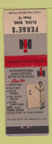 Matchbook Cover - International Harvester Tractors Olivia MN low phone # girlie