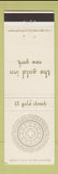 Matchbook Cover - The Gold Inn New York City