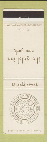 Matchbook Cover - The Gold Inn New York City