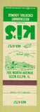 Matchbook Cover - Ki's Restaurant Glen Ellyn IL