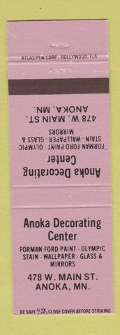 Matchbook Cover - Anoka Decorating Center MN