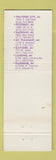 Matchbook Cover - LA Senorita Mexican Food Petoskey Saginaw Gaylord Lansing MI