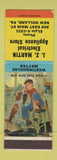 Matchbook Cover - JZ Martin Electrical Appliance New Holland PA