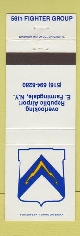 Matchbook Cover - 56th Fighter Group East Farmindale NY Republic Airport