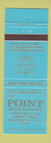 Matchbook Cover - Point Restaurant White River Junction VT