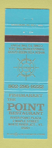 Matchbook Cover - Point Restaurant White River Junction VT