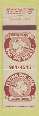 Matchbook Cover - Flying Pig Pub Montgomery OH