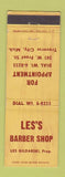 Matchbook Cover - Les's Barber Shop Traverse City MI