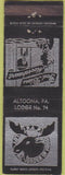 Matchbook Cover - Matchbook Cover Moose Lodge Altoona PA