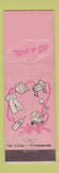Matchbook Cover - It's A Girl baby WEAR