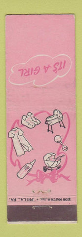 Matchbook Cover - It's A Girl baby WEAR