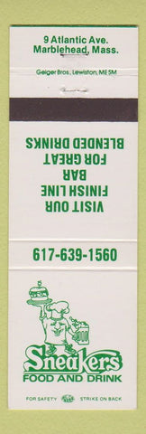 Matchbook Cover - Sneakers Restaurant Marblehead MA